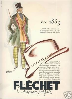 Chapeau Parfait FLECHET signée Facon Marret 1950